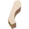 Ekena Millwork 3-inch W x 14-inch D x 18-inch H Geneva Rough Cedar Woodgrain TimberThane Knee Brace, Primed BRCUR03X14X18GNVRCPR - alternate 2